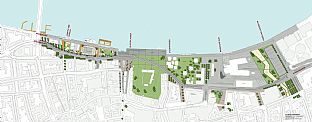 Aalborg Waterfront - site - Strategic reinforcement of C. F. Møller Architects landscape department  - C.F. Møller. Photo: Arkitektfirmaet C. F. Møller
