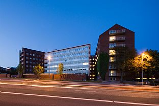 C.F. Møller Architects er i full sving med å forvandle Aarhus Kommunehospital - C.F. Møller. Photo: Julian Weyer