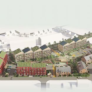 C.F. Møller Architects har tilldelats markanvisning i Växjö för 120 hållbara lägenheter - C.F. Møller