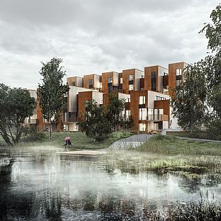 Generous homes between city and nature - C.F. Møller. Photo: Wingårdhs
