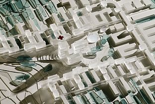 Model - The largest hospital design commission in Danish history is won by a consultancy team led by C. F. Møller Architects  - C.F. Møller. Photo: Rådgivergruppen DNU