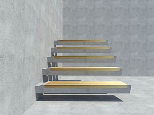 New modular concrete stairs - C.F. Møller. Photo: C.F. Møller