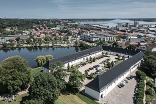 Staldgården, Museum Kolding - Förvandlar historisk stallbyggnad till nytt museum - C.F. Møller. Photo: Flying October