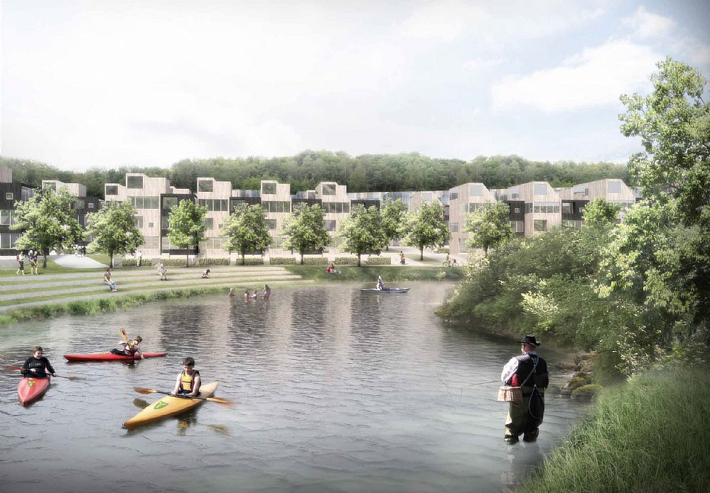 Nodeland The Meandering Town by C.F. M&oslash;ller and Dronninga Landscape