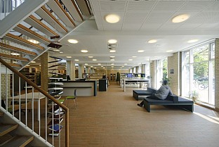  Aarhus University, Social Sciences Library interior. C.F. Møller. Photo: Julian Weyer