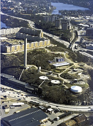  Biogas facilities, Henriksdals sewage works in Stockholm. C.F. Møller