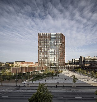  Maersk Tower, extension of the Panum complex at the University of Copenhagen. C.F. Møller. Photo: Adam Mørk