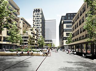 Aarhus’ nye bydel Frederiks Plads begynder at tage form - C.F. Møller. Photo: C.F. Møller