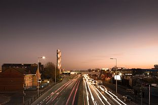 Art and architecture in completed energy station - C.F. Møller. Photo: Mark Hadden