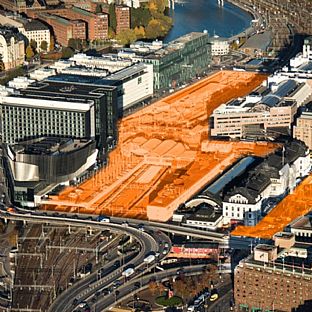 Ausgewählt für prestigeträchtiges Stadtentwicklungsprojekt in Stockholmer Innenstadt - C.F. Møller. Photo: Jernhusen