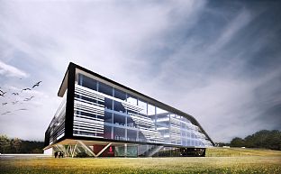 BYGGESTART FOR MASCOTS HOVEDKONTOR - C.F. Møller. Photo: C.F. Møller