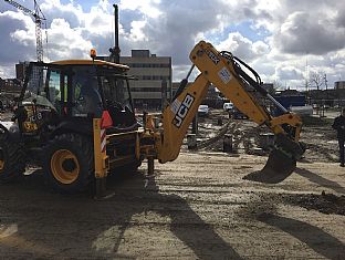 BYGGINGEN PÅ STENFISKERKAIEN I ODENSE ER I GANG - C.F. Møller. Photo: Julian Weyer