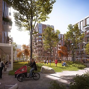 Banekvarteret - Insights: Urban utvikling av stasjonsområder - C.F. Møller. Photo: Erik Nord Arkitekter