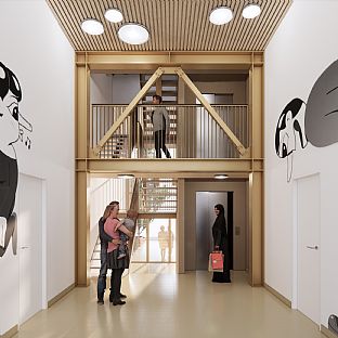 Brabrand Boligforening - Gellerupparken, C.F. Møller Architects - Vinder konkurrence om modernisering af Gellerupparken i Aarhus - C.F. Møller. Photo: C.F. Møller Architects