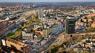 Brewery site made livable in Denmark - C.F. Møller. Photo: Axel Schütt