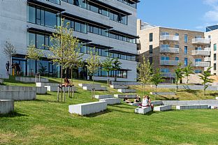 Brewery site made livable in Denmark - C.F. Møller. Photo: Julian Weyer