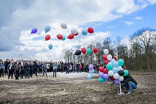 Byggingen av nye OUH har begynt - C.F. Møller. Photo: Maria Tuxen Hedegaard (Region Syddanmark)