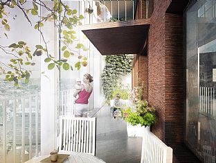 C.F. MØLLER OG BRUT BYGGER NYTT HÖGHUS I ANTWERPEN - C.F. Møller. Photo: C.F. Møller & Brut