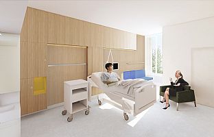 C.F. MØLLER VINNER SÄNGAVDELNINGSPROJEKT PÅ HVIDOVRE HOSPITAL - C.F. Møller