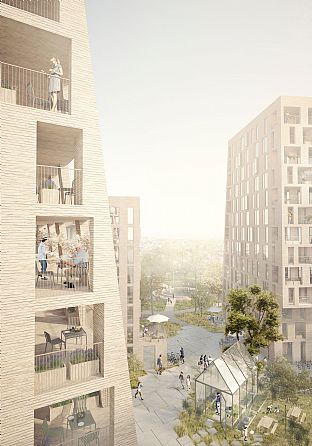 C.F. Møller Architects and BRUT win competition in Belgium - C.F. Møller. Photo: C.F. Møller Architects & BRUT