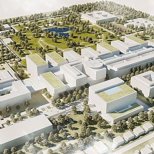 C.F. Møller Architects and HENN win the international competition for Grosshadern LMU Hospital in Munich - C.F. Møller. Photo: C.F. Møller Architects / HENN