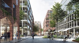 C.F. Møller Architects and MT Højgaard are planning to cover Aarhus railway site with a car-free urban quarter - C.F. Møller. Photo: C.F. Møller Architects