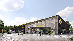 C.F. Møller Architects and Netto come together for a new sustainable convenience store in Denmark - C.F. Møller. Photo: C.F. Møller Architects