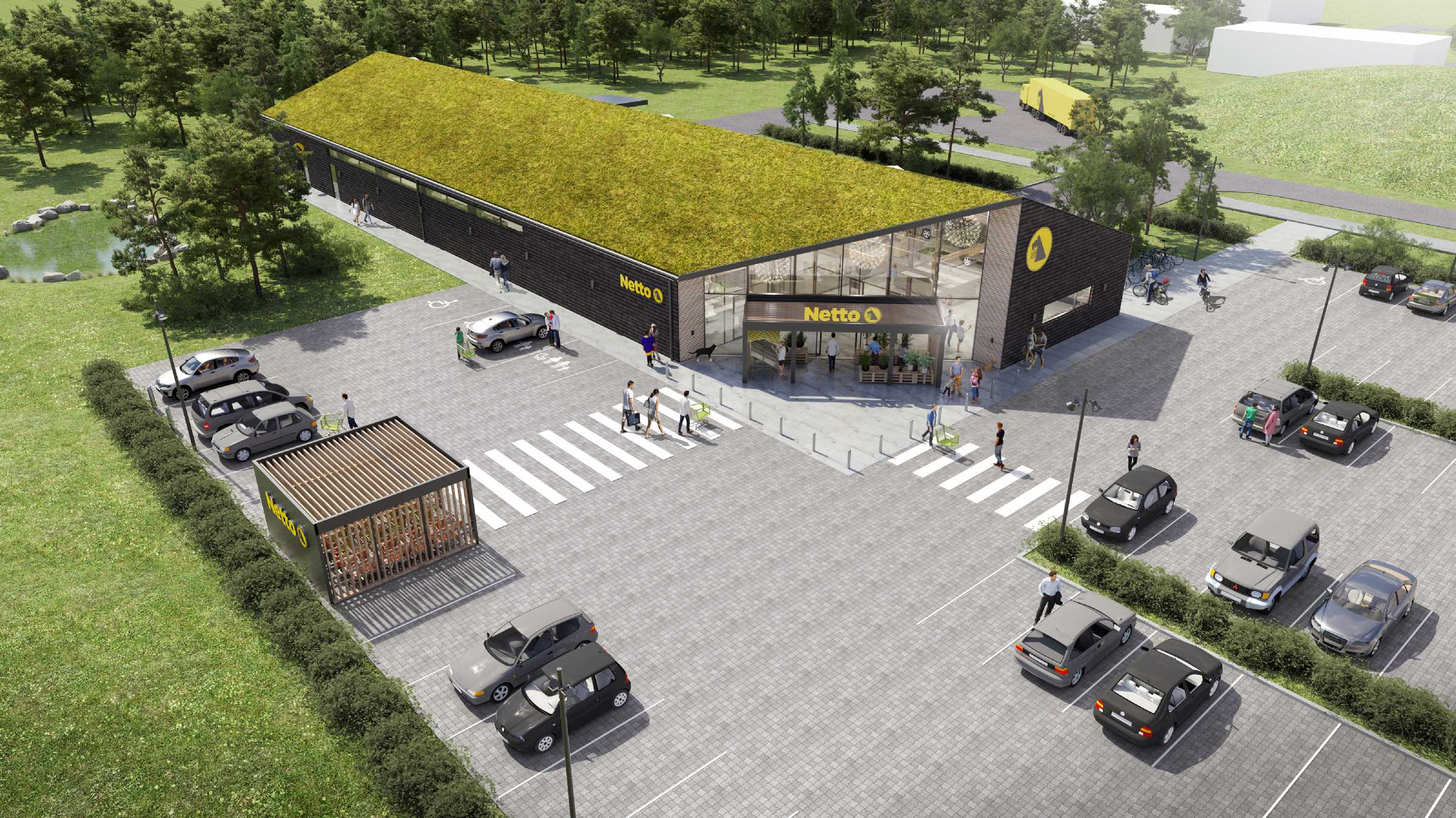 View of C.F. Møller Architects and Netto come together for a new sustainable ...