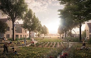 C.F. Møller Architects avdekker sitt nytenkende forslag for the Garden City  - C.F. Møller. Photo: WyrdTree
