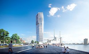 C.F. Møller Architects avslører nytt tårn på et prominent sted i Aarhus - C.F. Møller. Photo: Aesthetica Studio