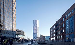 C.F. Møller Architects avslører nytt tårn på et prominent sted i Aarhus - C.F. Møller. Photo: Aesthetica Studio