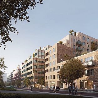 C.F. Møller Architects designs green urban environment with new offices and housing  - C.F. Møller