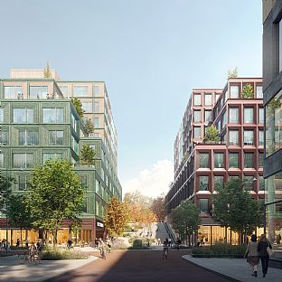 C.F. Møller Architects designs green urban environment with new offices and housing  - C.F. Møller