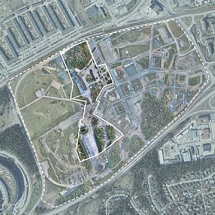 C.F. Møller Architects designs urban park with sustainability focus  - C.F. Møller. Photo: Google Earth