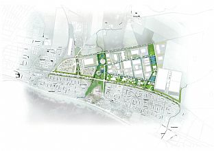 C.F. Møller Architects forslag for Business Connection Trelleborg er basert på sirkulær økonomi - C.F. Møller