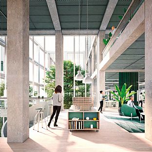 C.F. Møller Architects gewinnen einen internationalen Wettbewerb in einem historischen Münchner Industrieviertel - C.F. Møller. Photo: C.F. Møller Architects