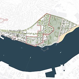 C.F. Møller Architects gewinnt Entwicklungsprojekt für die Stadtentwicklungsgesellschaft Stigsborg P/S - C.F. Møller. Photo: Stigsborg P/S / Tegnestuen Vandkunsten A/S