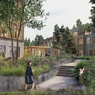 C.F. Møller Architects gewinnt den Grundstücksvergabewettbewerb in Huddinge - C.F. Møller