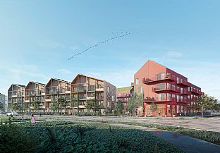 C.F. Møller Architects har tilldelats markanvisning i Växjö för 120 hållbara lägenheter - C.F. Møller