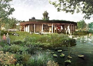 C.F. Møller Architects is designing a new meeting place for village life - C.F. Møller. Photo: C.F. Møller Architects