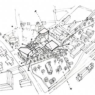 C.F. Møller Architects präsentieren einen Entwurf für ein neues Kongresszentrum und einen öffentlichen Treffpunkt im Zentrum von Lund - C.F. Møller. Photo: C.F. Møller Architects