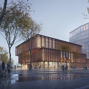 C.F. Møller Architects presents a proposal for a new conference centre and meeting place in Lund city centre  - C.F. Møller. Photo: C.F. Møller Architects