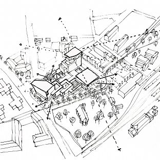 C.F. Møller Architects presents a proposal for a new conference centre and meeting place in Lund city centre  - C.F. Møller. Photo: C.F. Møller Architects