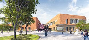 C.F. Møller Architects receive planning approval for a new mental health hospital in London - C.F. Møller. Photo: C.F. Møller Architects