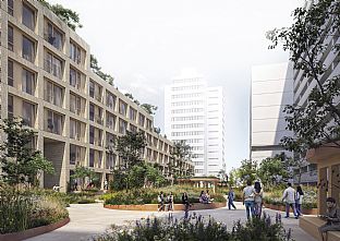 C.F. Møller Architects wins 1st prize in competition for new housing quarter in Leverkusen - C.F. Møller. Photo: C.F. Møller Architects