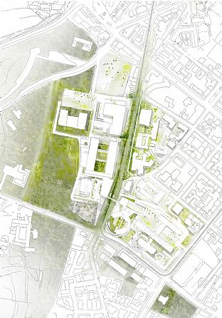 C.F. Møller bak italiensk sykehus campus - C.F. Møller. Photo: C.F. Møller