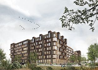 C.F. Møller designar bostadshus i karréstil - C.F. Møller. Photo: C.F. Møller