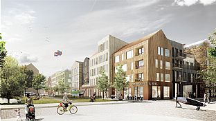 C.F. Møller is designing 400 timber-built flats at Norrtälje harbour - C.F. Møller