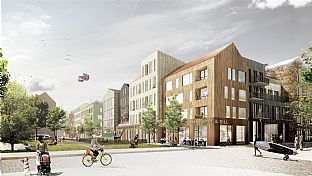 C.F. Møller ritar 400 lägenheter i trä i Norrtälje hamn - C.F. Møller