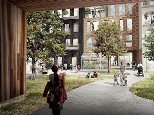 C.F. Møller ritar 400 lägenheter i trä i Norrtälje hamn - C.F. Møller